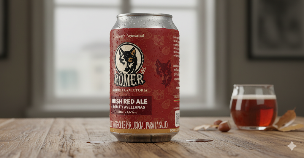 Cerveza Römer Irish Red Ale Avellanas y Roble