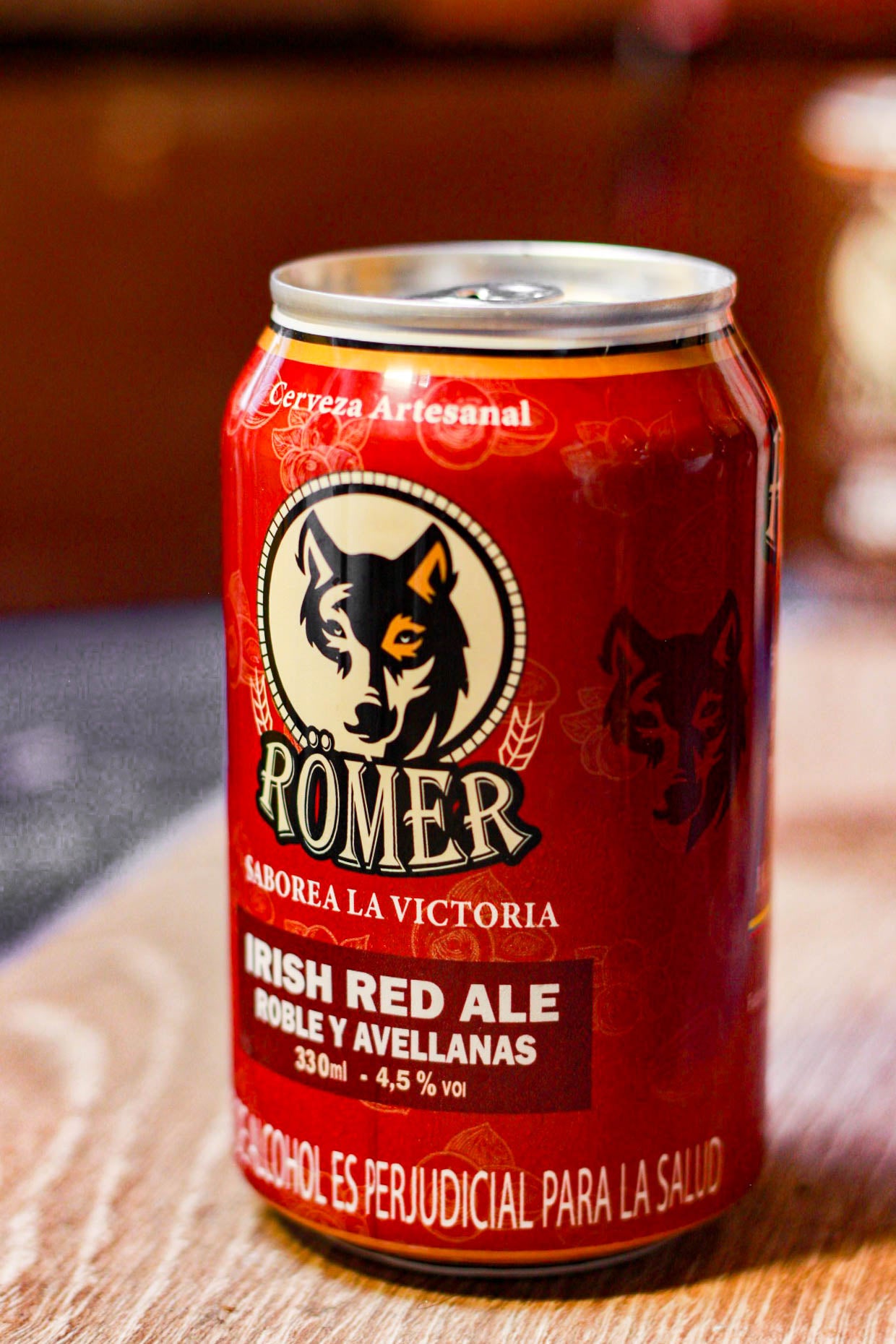 Cerveza Römer Irish Red Ale Avellanas y Roble