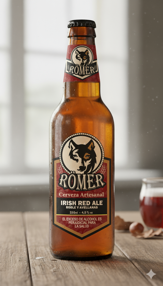 Cerveza Römer Irish Red Ale Avellanas y Roble